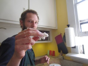 Sean made a lard-pig!