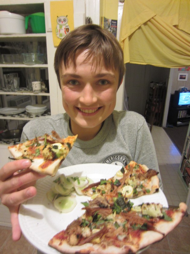 My happy-as-a-little-clam Keelio!