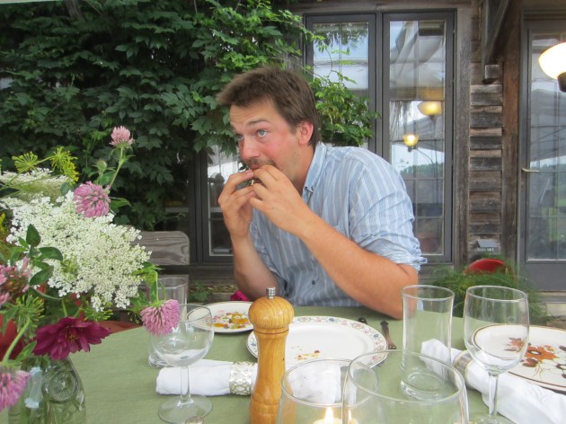 Jesse's expression is fairly representative of the sliders' reception: blissful, blissful silence at the table.