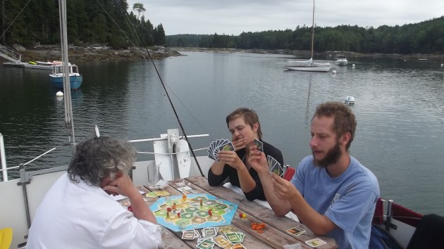 I totally vanquished my foes and conquered the island of Catan in Seal Cove.