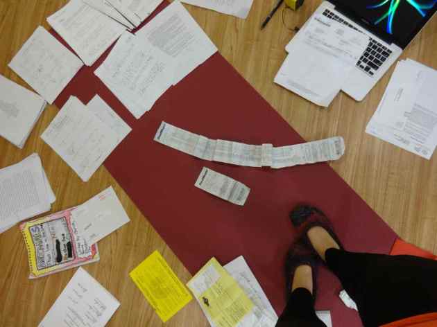 That monstrosity is my grocery receipt from January 2nd.