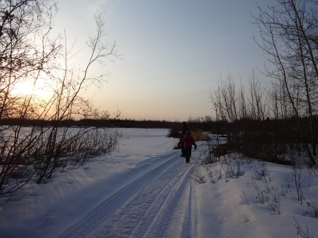 Terri, Ben and I went for a walk with the little gal Terri is babysitting this week.