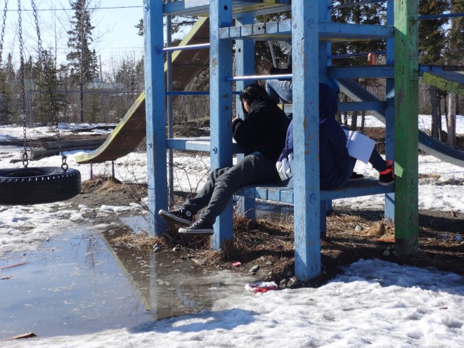 Writing in our journals. Miss A wrote 