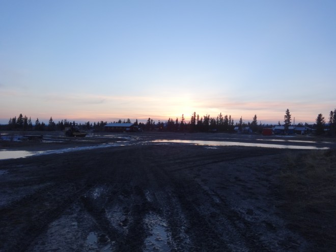 Look at those puddles. 