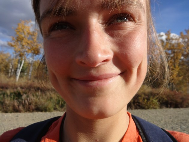 so I flipped the camera over and took a selfie. That is genuine happiness, folks.