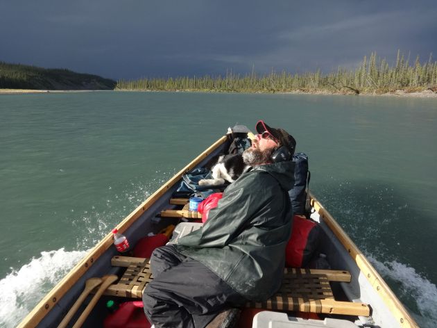 geoff after storm drinks rain
